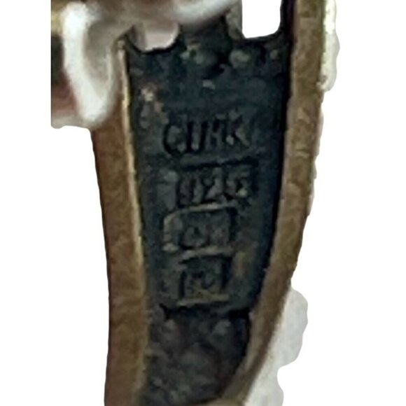 Ross‎ Simons Cubic Zirconia Cluster Huggie Hoop Earrings Silver Sparkle Glam - Picture 5 of 6